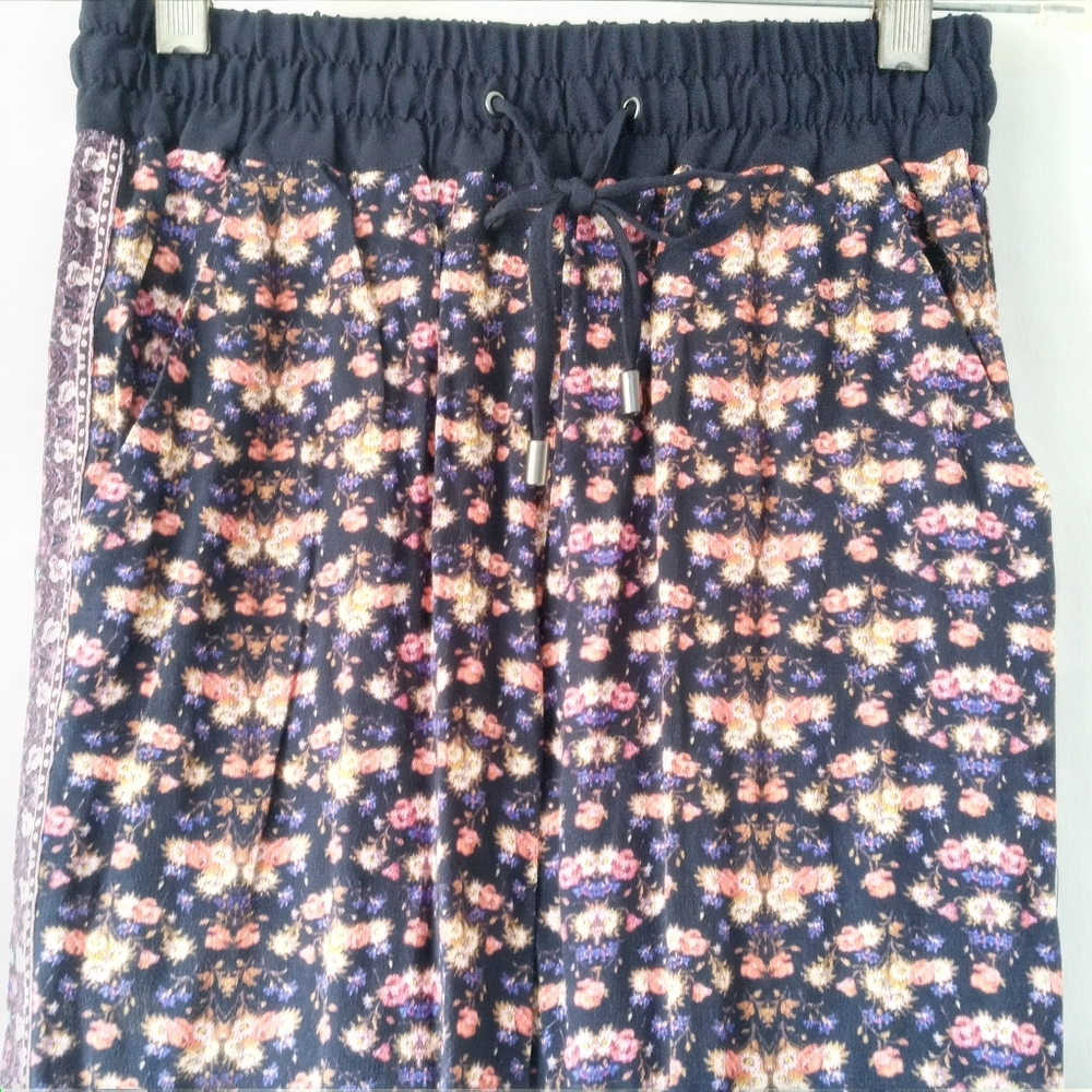 Anthro Kachel size 2 Drawstring Floral Pant